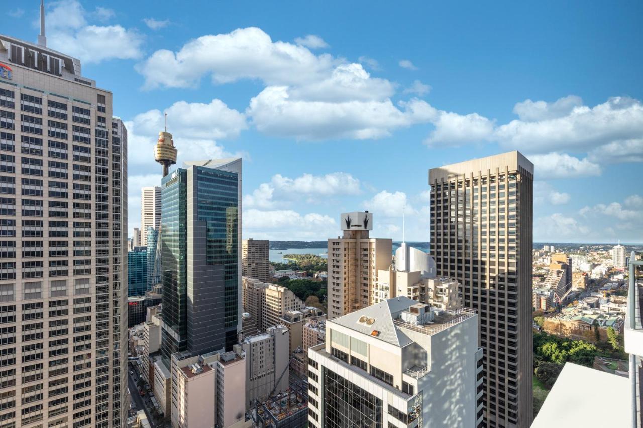 Meriton Suites Pitt Street, Sydney Ngoại thất bức ảnh The view from the 26th floor of the hotel