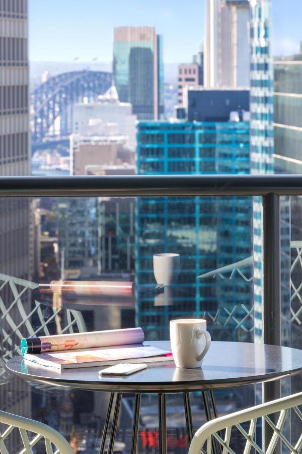 Meriton Suites Pitt Street, Sydney Ngoại thất bức ảnh The view from the 10th floor of the hotel